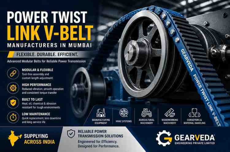 Power Twist Link V-Belt Manufacturers in Mumbai – Flexible & Efficient Drive Solutions