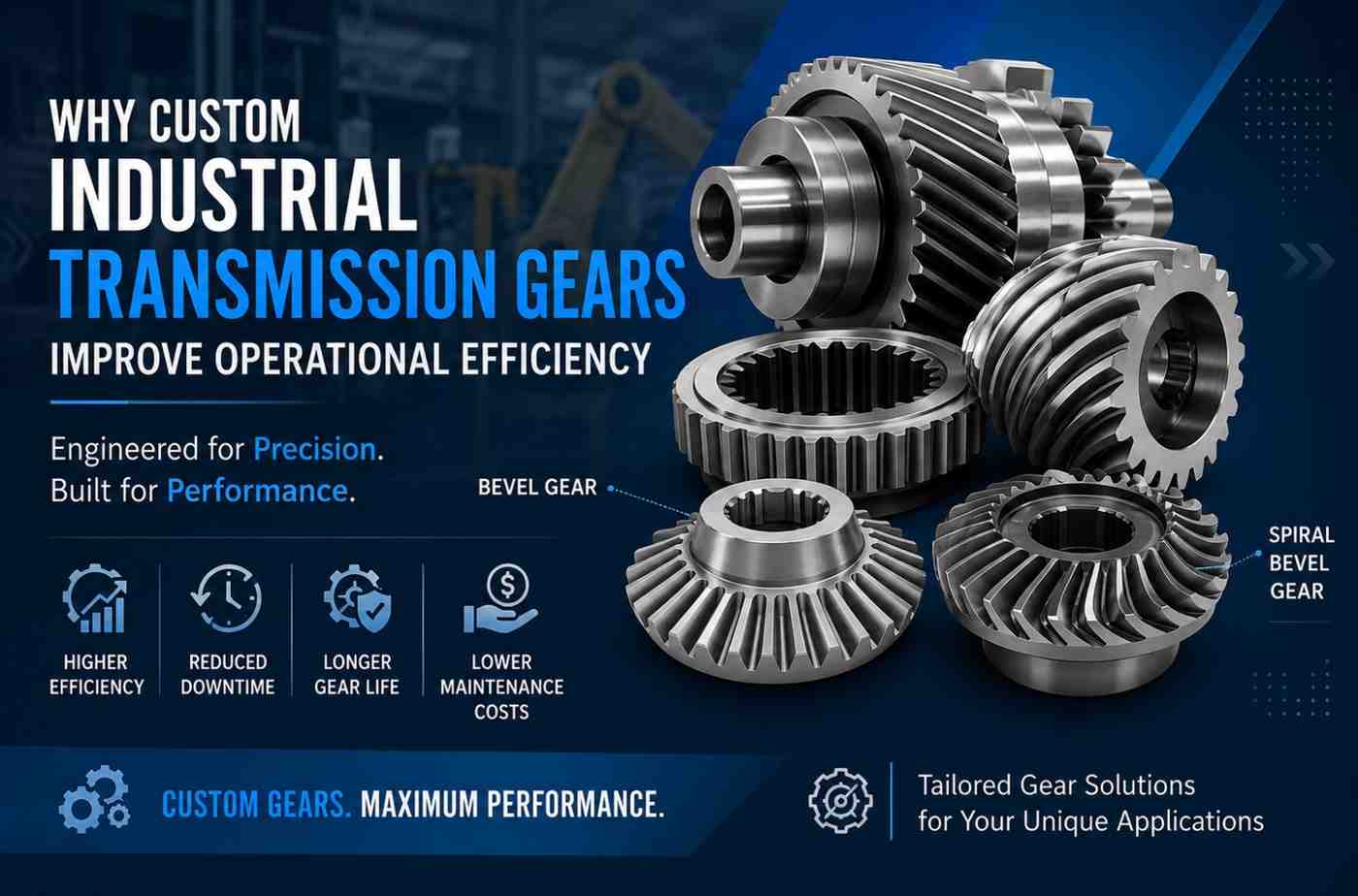 Why Custom Industrial Transmission Gears Improve Operational Efficiency