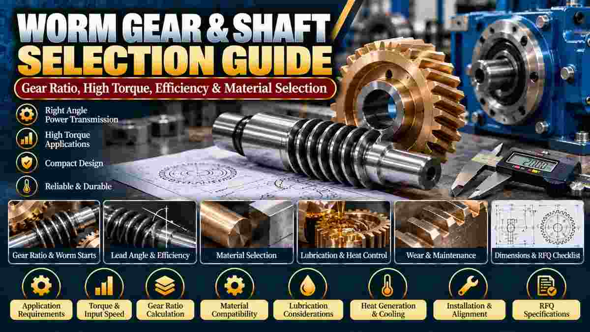 How Do You Select a Worm Gear and Shaft for High-Torque Industrial Applications?